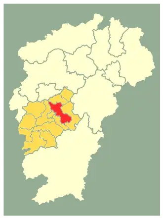 Localisation de Jíshuǐ Xiàn