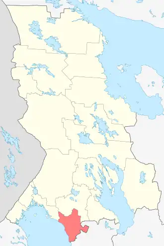 Localisation de Raïon d'Olonets ou raïon d'Aunus