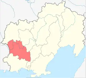 Localisation de Raïon de la Tenka