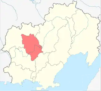 Localisation de Raïon de Iagodnoïe Ягоднинский район