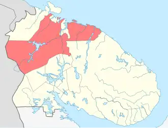 Localisation de Raïon de Kola