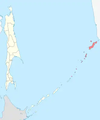 Localisation de Raïon de Severo-Kourilsk