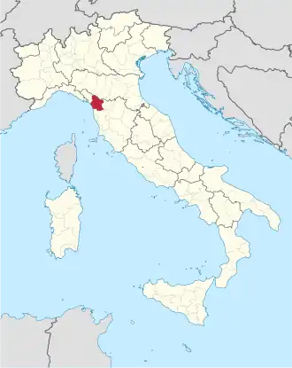 Localisation de Province de Lucques
