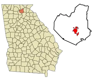 Localisation de Dahlonega