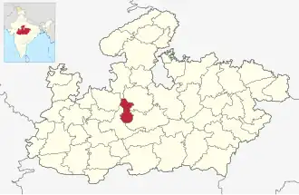 Localisation de District de Bhopalभोपाल जिला