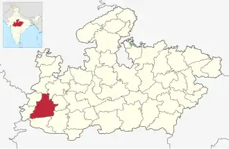Localisation de District de Dhar
