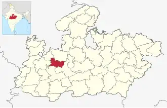 Localisation de District de Shajapur