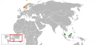 Norvège et Malaisie