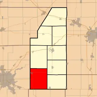 Localisation de Cerro Gordo Township