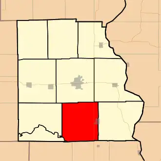 Localisation de Honey Creek Township