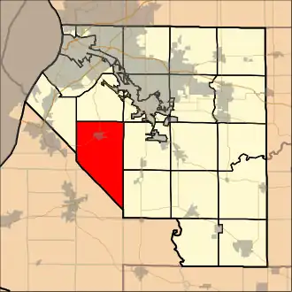Localisation de Millstadt Township