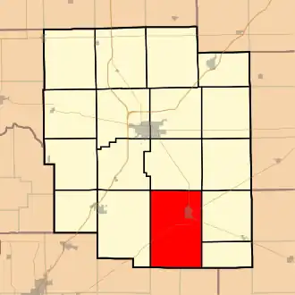 Localisation de Mount Pulaski Township