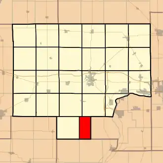 Localisation de Wheatland Township