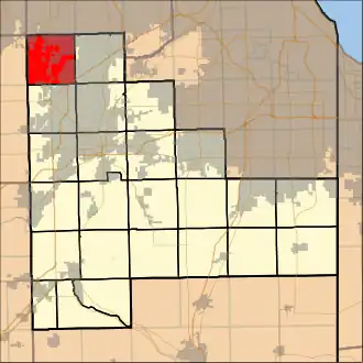 Localisation de Wheatland Township