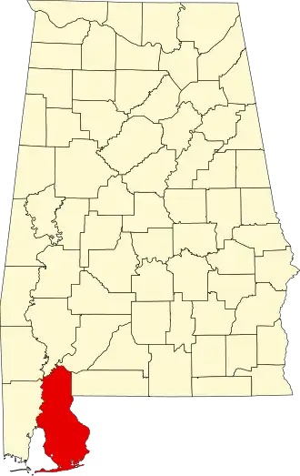 Localisation de Comté de Baldwin(Baldwin County)