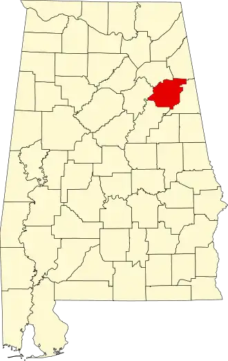 Localisation de Comté de Calhoun(Calhoun County)