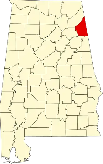 Localisation de Comté de CherokeeCherokee County