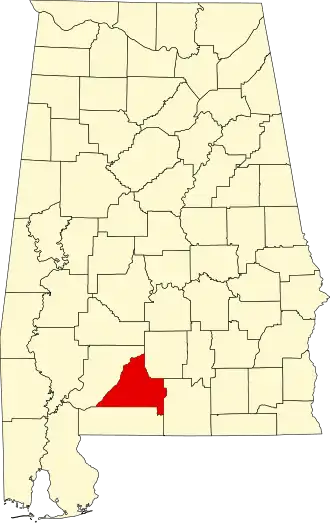 Localisation de Comté de Conecuh(Conecuh County)