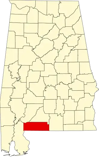 Localisation de Comté d'Escambia(Escambia County)
