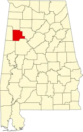 Localisation de Comté de Fayette(Fayette County)
