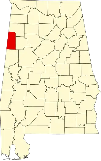 Localisation de Comté de Lamar(Lamar County)