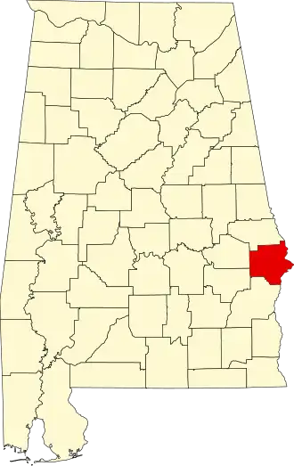 Localisation de Comté de Russell(Russell County)