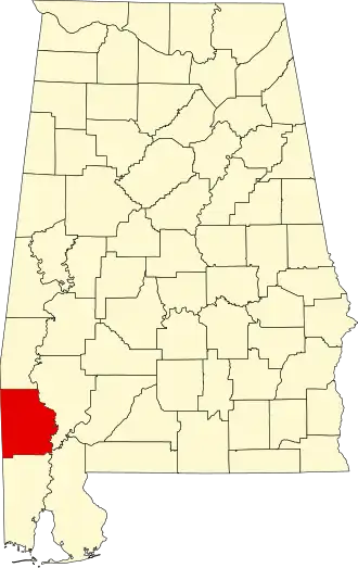 Localisation de Comté de Washington(Washington County)