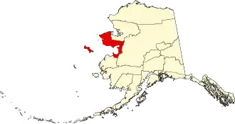 Localisation de Région de recensement de Nome