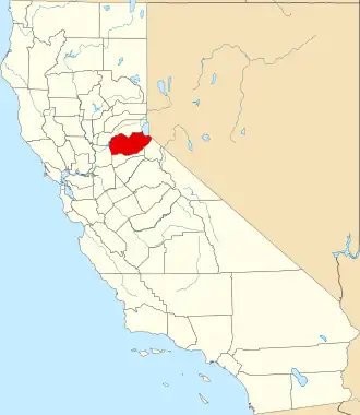 Localisation de Comté d'El Dorado(en) El Dorado County