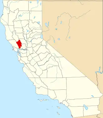 Localisation de Comté de Napa(Napa County)