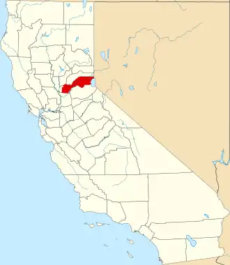 Localisation de Comté de Placer(en) Placer County
