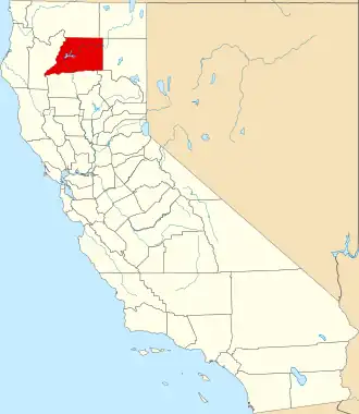 Localisation de Comté de Shasta(Shasta County)