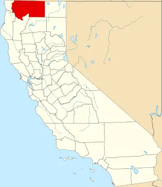Localisation de Comté de Siskiyou(Siskiyou County)