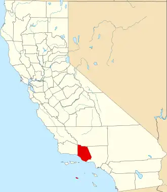 Localisation de Comté de Ventura(en) Ventura County