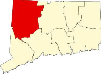 Localisation de Comté de Litchfield(Litchfield County)