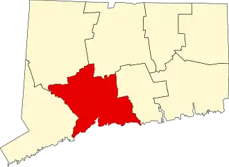 Localisation de Comté de New Haven(New Haven County)