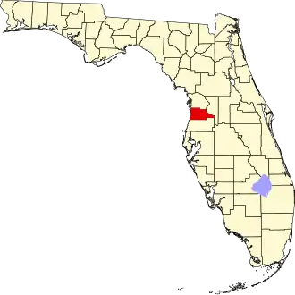 Localisation de Comté de Hernando(Hernando County)