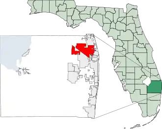 Localisation de Palm Beach Gardens