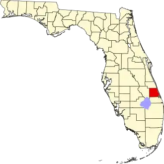 Localisation de Comté de Saint Lucie(St. Lucie County)