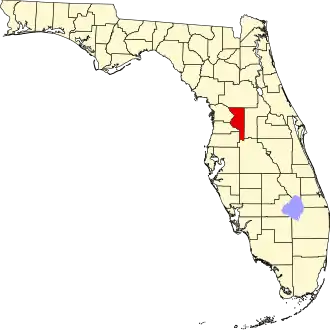 Localisation de Comté de Sumter(Sumter County)