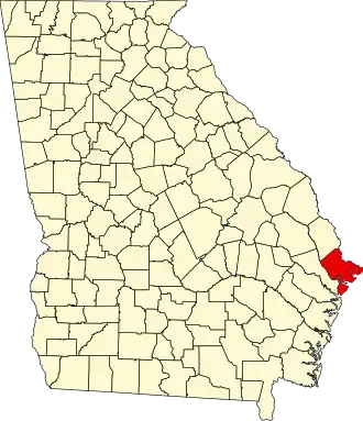 Localisation de Comté de Chatham(Chatham County)