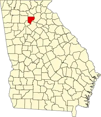 Localisation de Comté de Forsyth(Forsyth County)