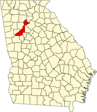 Localisation de Comté de Fulton(Fulton County)