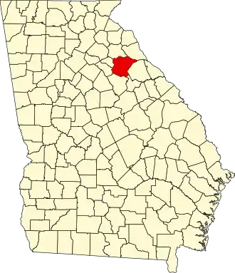 Localisation de Comté d'Oglethorpe