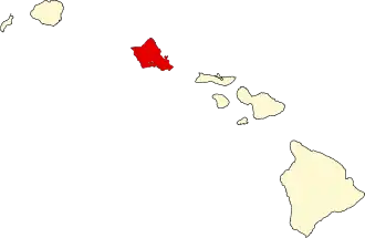 Localisation de Comté d'Honolulu(en) Honolulu County