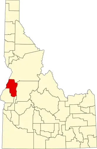 Localisation de Comté d'Adams(Adams County)