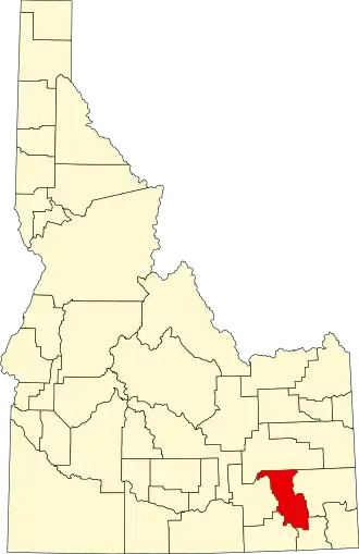 Localisation de Comté de Bannock(Bannock County)