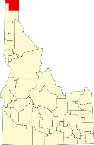 Localisation de Comté de Boundary(Boundary County)