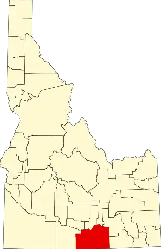 Localisation de Comté de Cassia(Cassia County)