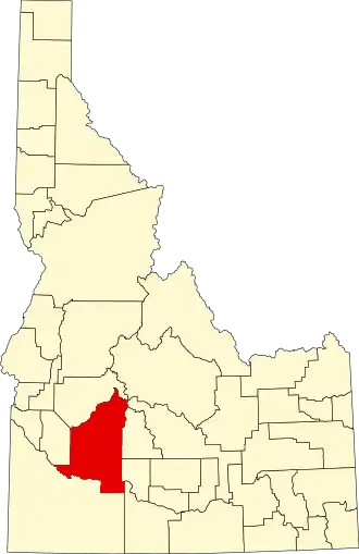 Localisation de Comté d'Elmore(Elmore County)
